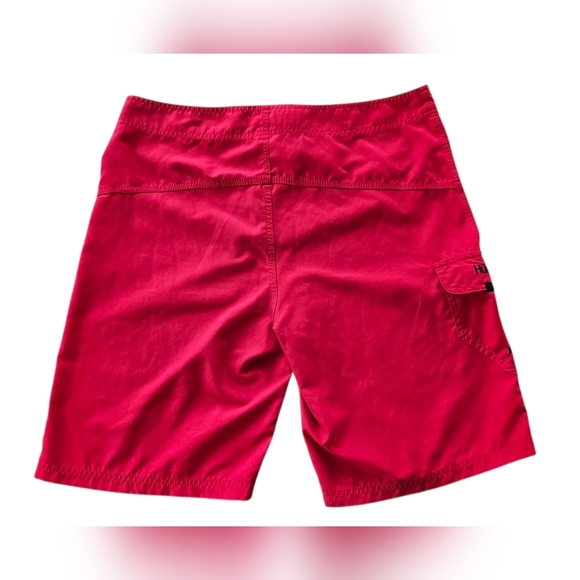 Hurley Red Board Shorts Quick-Dry Swimwear - Size 36 - Picture 2 of 7